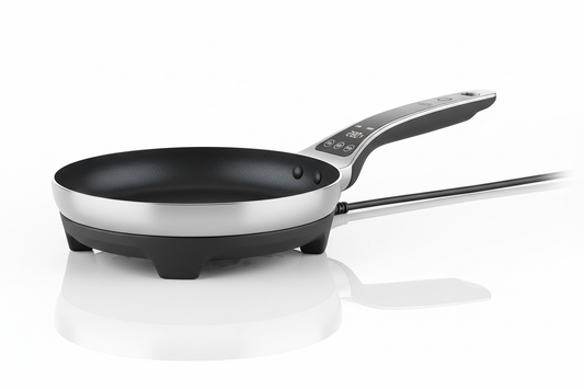 Non-Stick Electric Fry Pan 12-Inch with Temperature Control