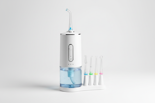 Water Flosser Oral Irrigator with 10 Pressure Settings and 6 Jet Tips