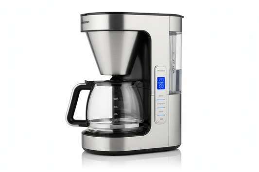 Programmable 12-Cup Drip Coffee Maker with Glass Carafe